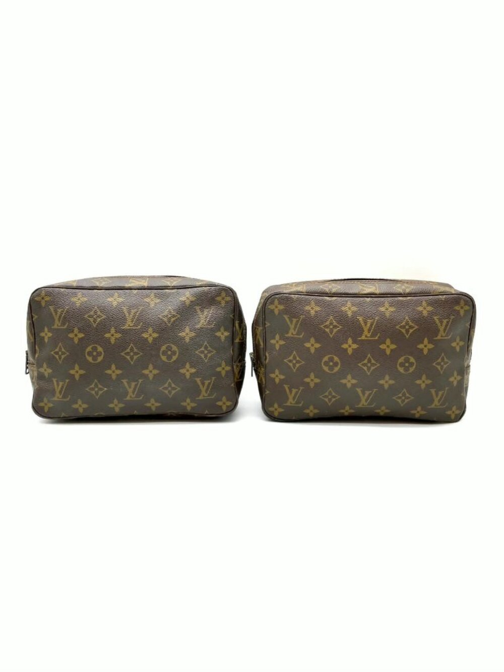 Louis Vuitton Trousse Toilette 23 Monogram Canvas Cosmetic Pouch Bag 2 Pcs